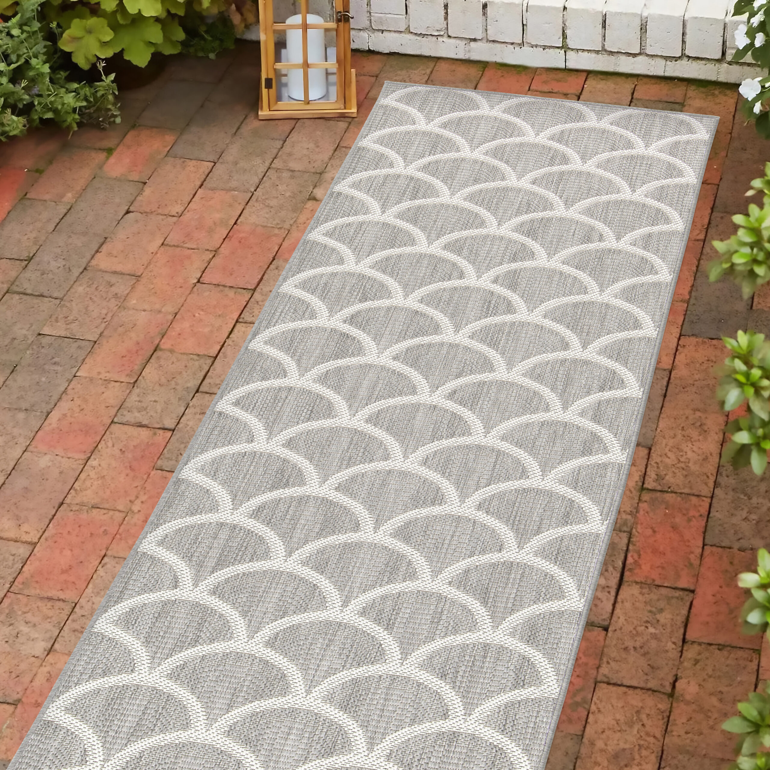 Outdoor area rug carpet textile texture design.