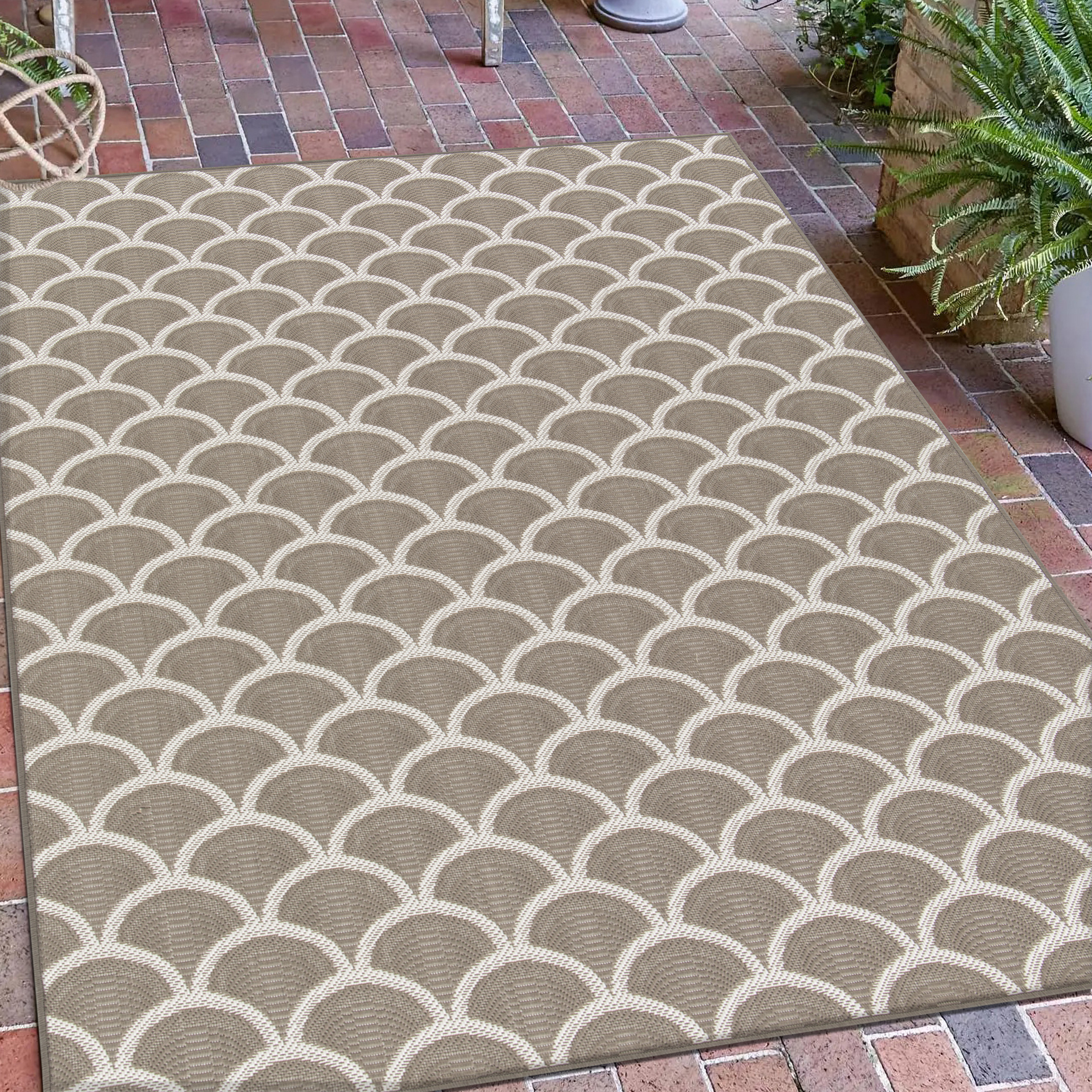 Outdoor area carpet textile texture design.